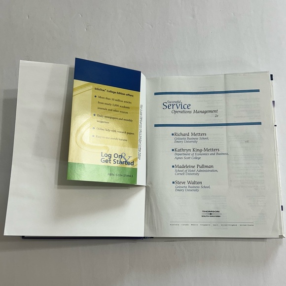Successful Service Operations Management Book by Richard Metters et al/ 2e - Picture 5 of 5